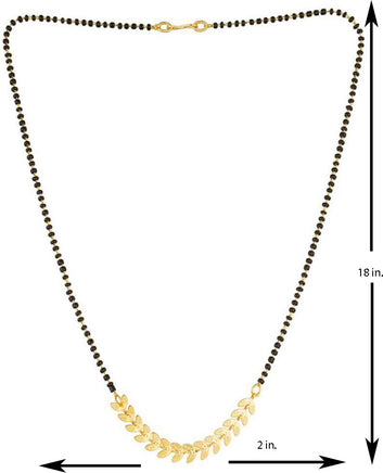 Azorait New Gold Plated Mangalsutra