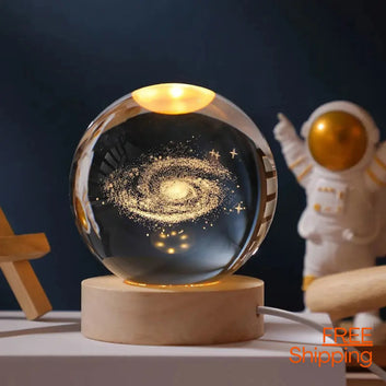 3D Galaxy / Nebula Crystal Lamp | Gift a Star - Gift a Galaxy